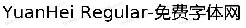 YuanHei Regular字体转换